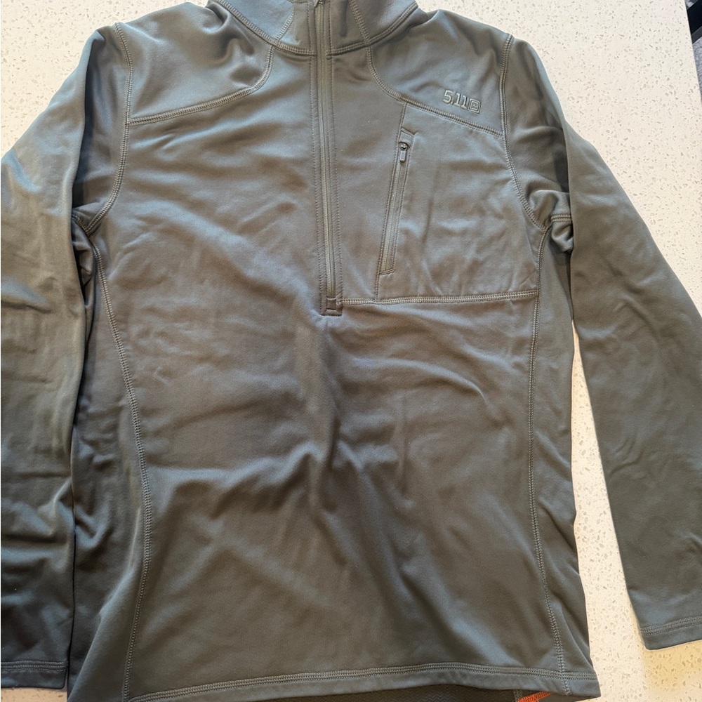 5.11 Tactical Olive Quarter-Zip Pullover
